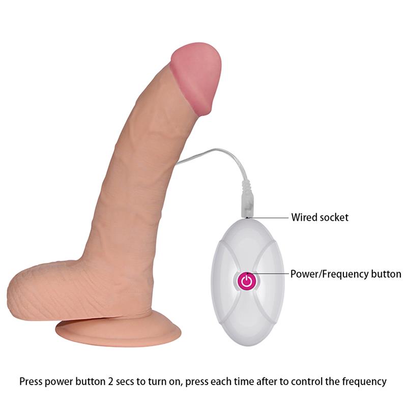 Dildo The Ultra Soft Dude con Vibracion 88 Natural