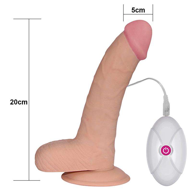 Dildo The Ultra Soft Dude con Vibracion 88 Natural