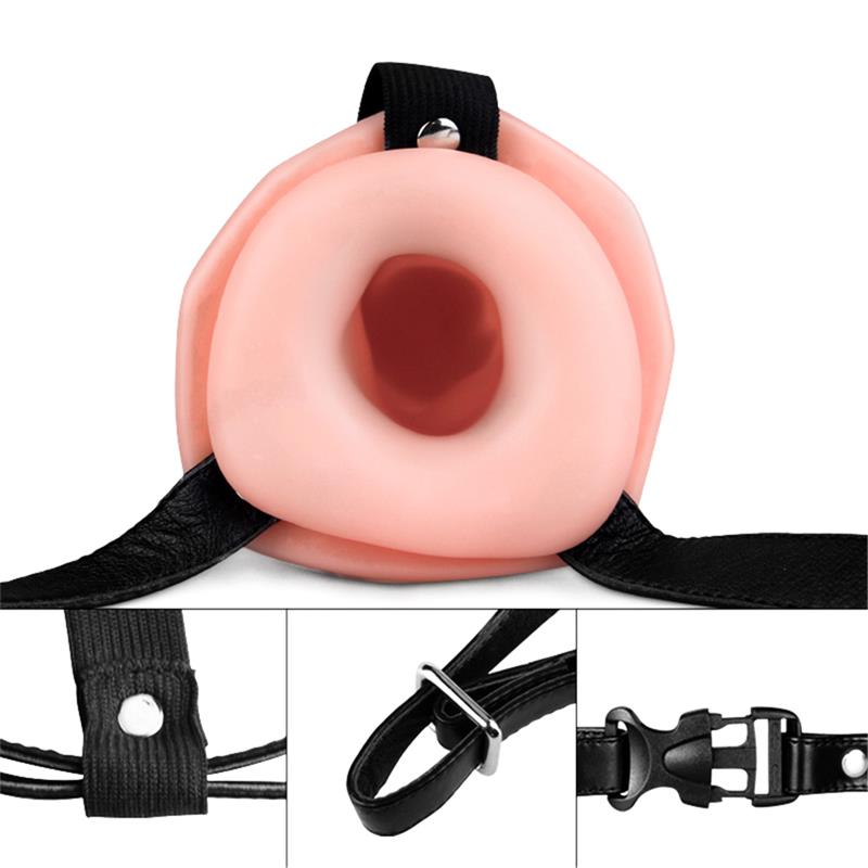 Unisex Hollow Strap On Vibrating