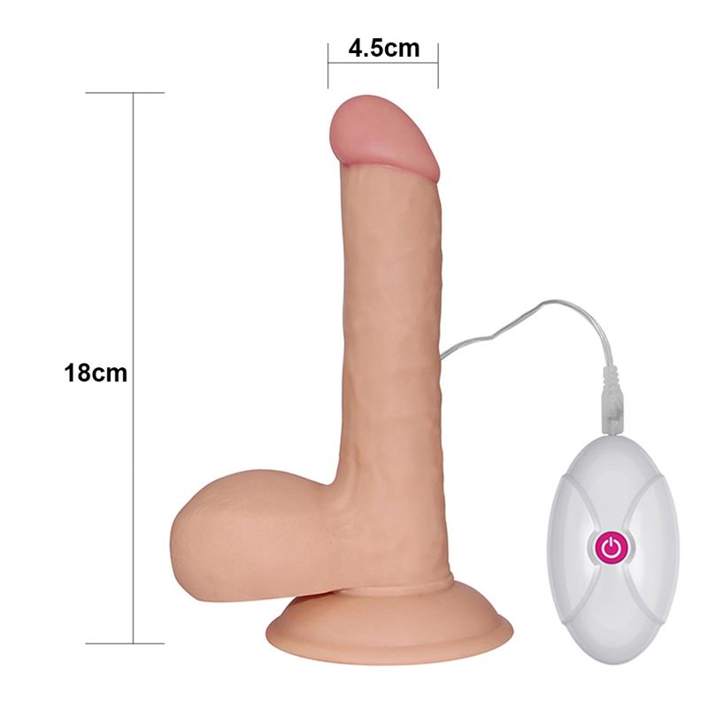 Dildo The Ultra Soft Dude with Vibration 75 Flesh