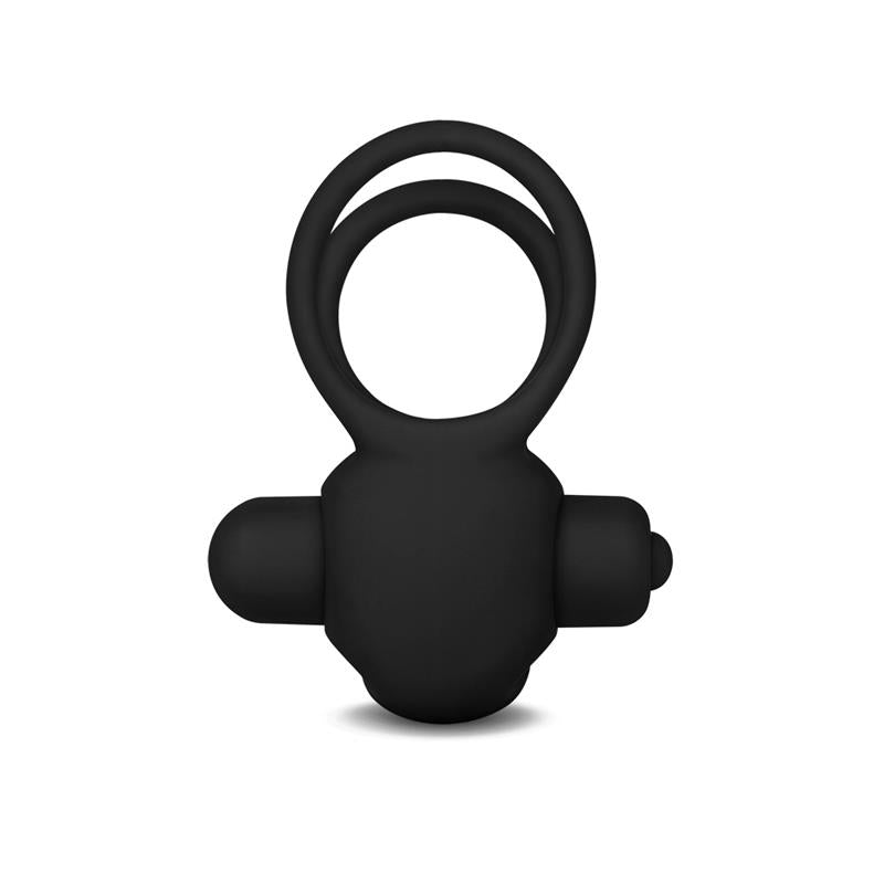 Double Vibrating Cockring Power Clit Duo Black