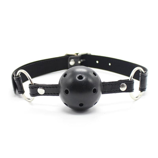 Breathable Ball Gag 45 cm Black