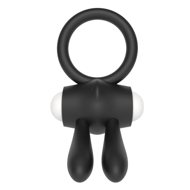 Vibrating Cockring Power Clit Black