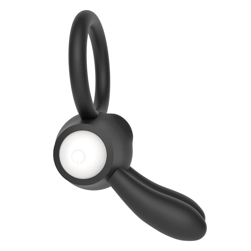 Vibrating Cockring Power Clit Black