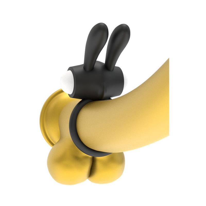 Vibrating Cockring Power Clit Black