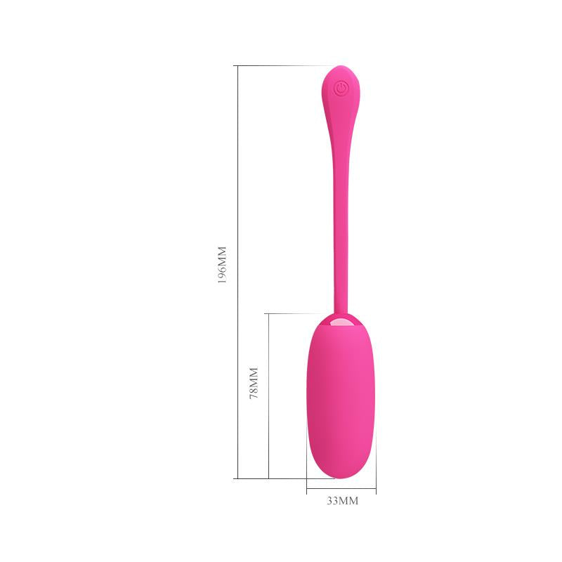 Vibrating Egg Julius USB Silicone Pink