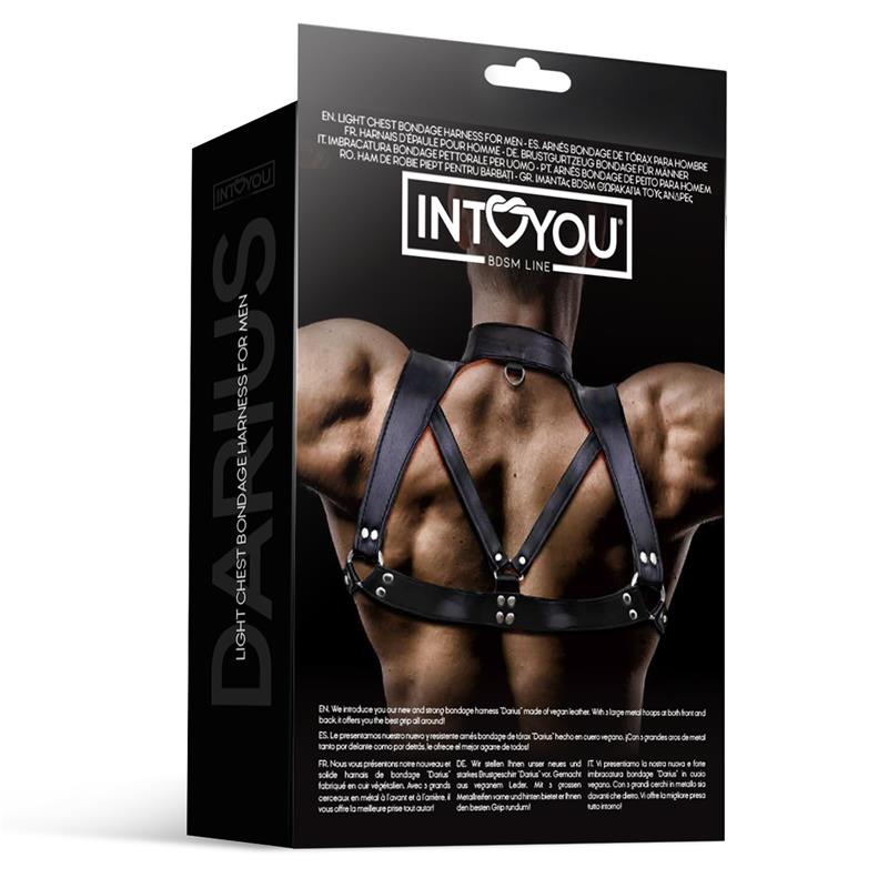 Darius Chest Bondage Harness for Men Vegan Leather