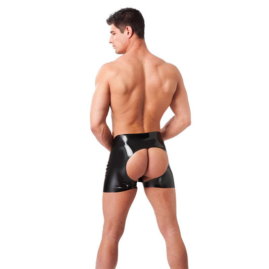 Rimba Latex Play Short with Open Backside