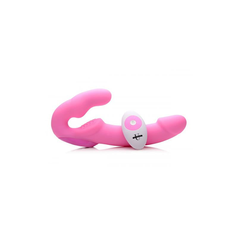 Urge Strapless Strap On Vibrator Pink