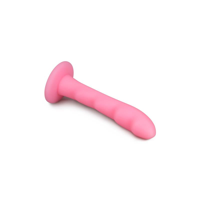 Ripples Silicone Strap On Harness Dildo Pink