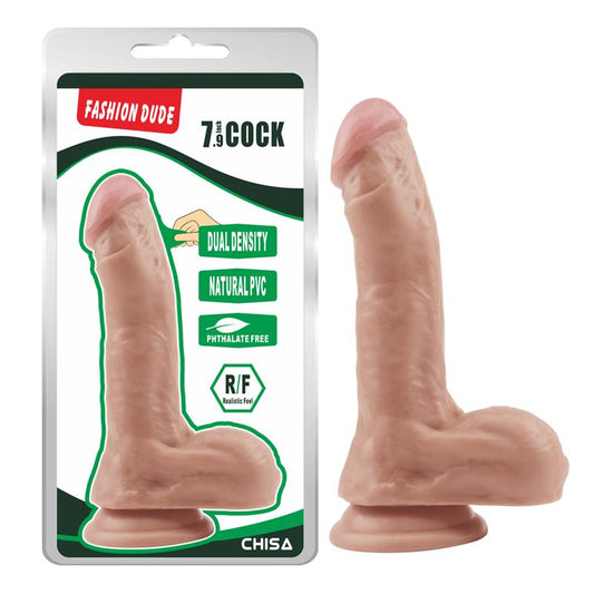 Dildo Dual Density Fashion Dude 205 x 45 cm Flesh