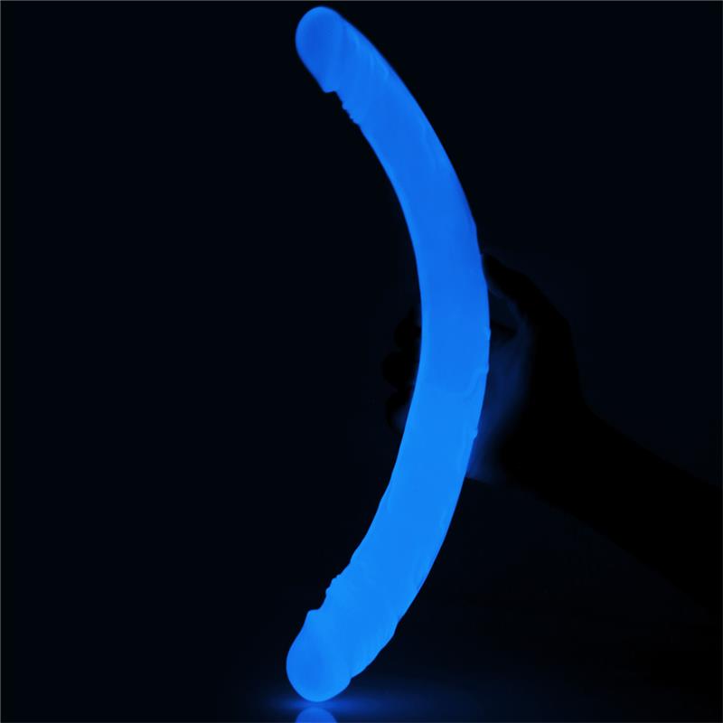 Double Dildo Lumino 145 Blue Light