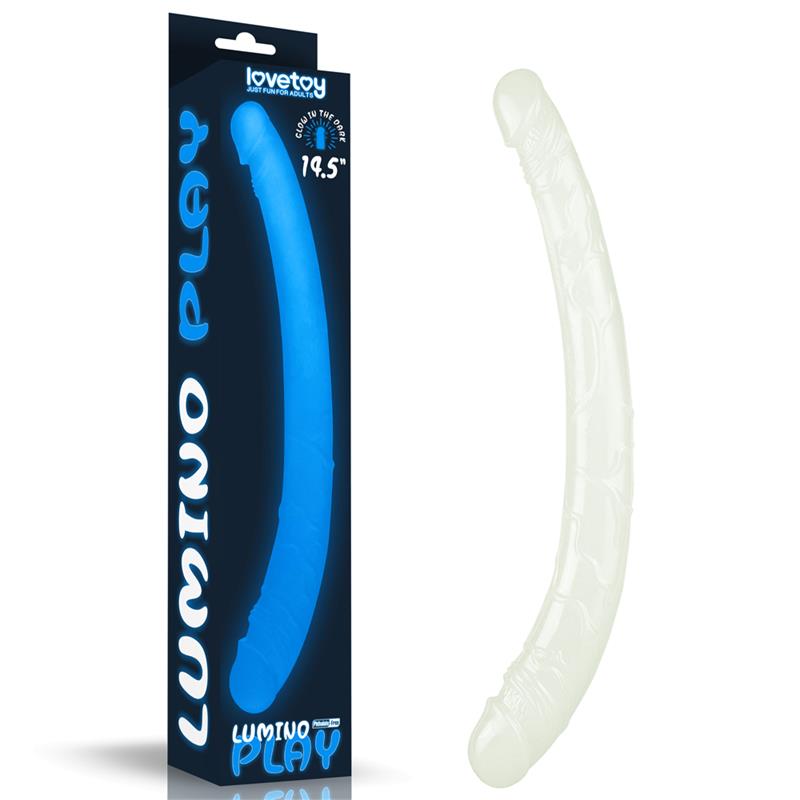 Double Dildo Lumino 145 Blue Light