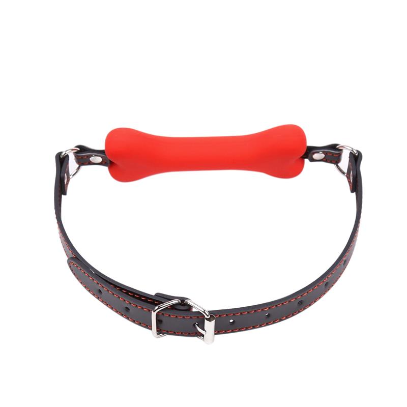 Bone Gag Ball Red