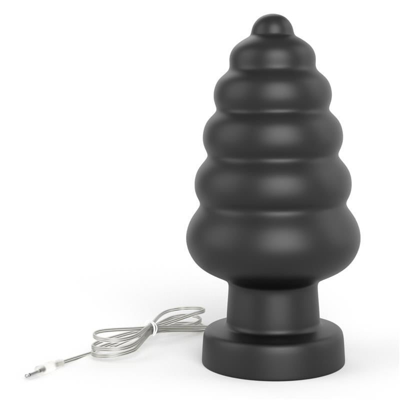 Vibrating Anal Plug King Sized 7 Black