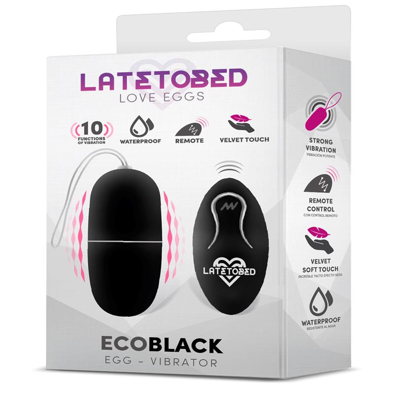 Ecoblack Vibrating Egg with Remote Control