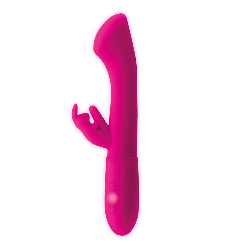 Cotton G Spot and Rabbit Vibe USB Silicone Fuchsia