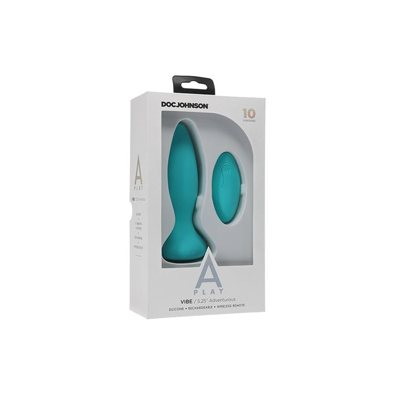 Vibrating Butt Plug Vibe Adventurous Turquoise