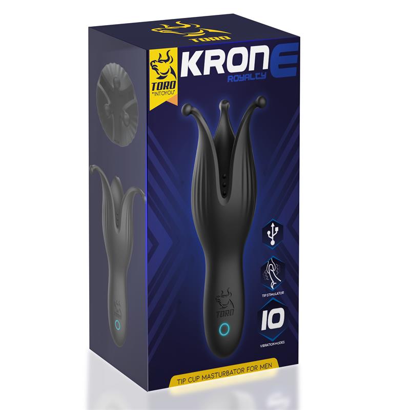 Krone Tip Cup Masturbator for Men Silicone USB