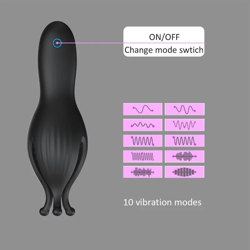 Krone Tip Cup Masturbator for Men Silicone USB