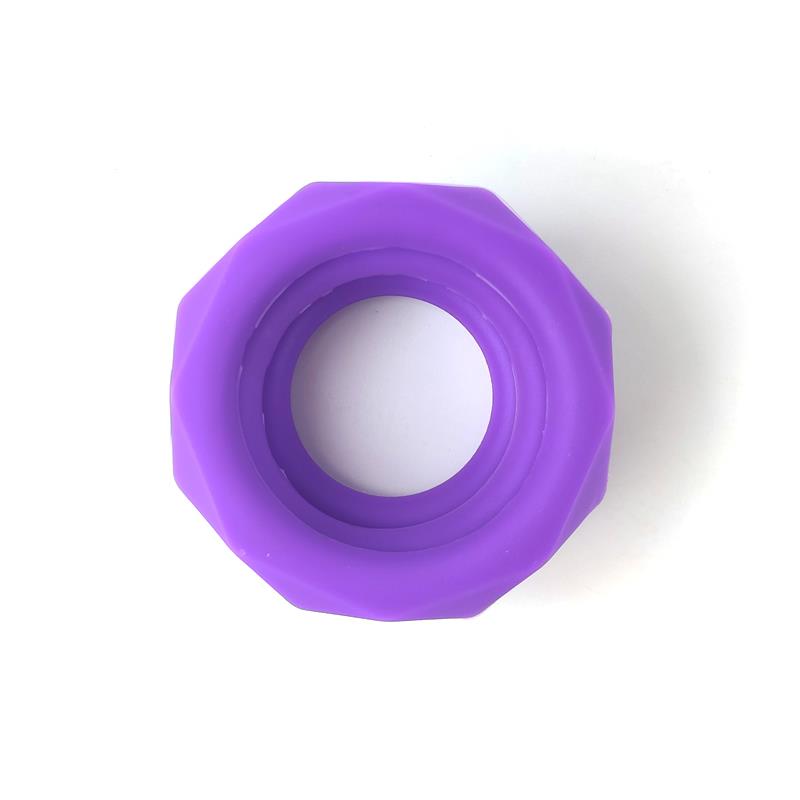 Set of 3 penis rings Silicone Purple