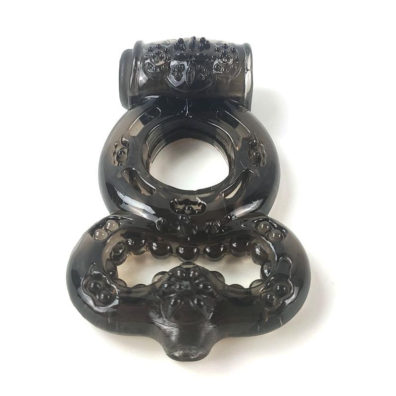 Penis Ring with Vibration Black