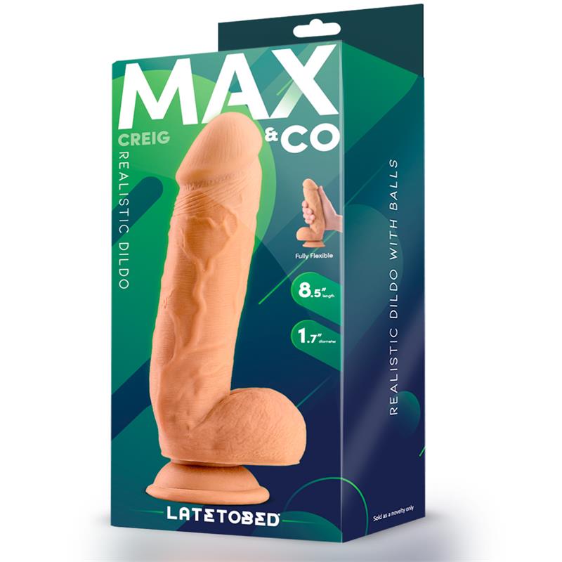 Creig Realistic Dildo with Testicles 85 Flesh