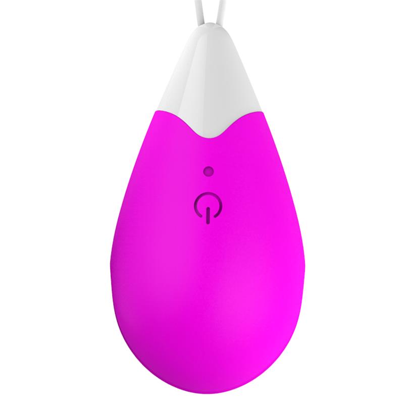 Vibrating Egg Remote Control USB Silicone Purple