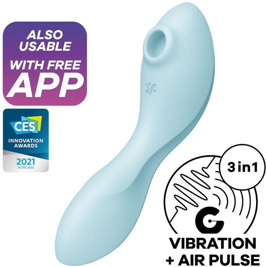 Curvy Trinity 5 with APP Satisfyer Connect Blue