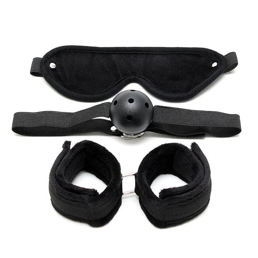 Rimba Bondage Play Bondage Set 3 Pieces Black