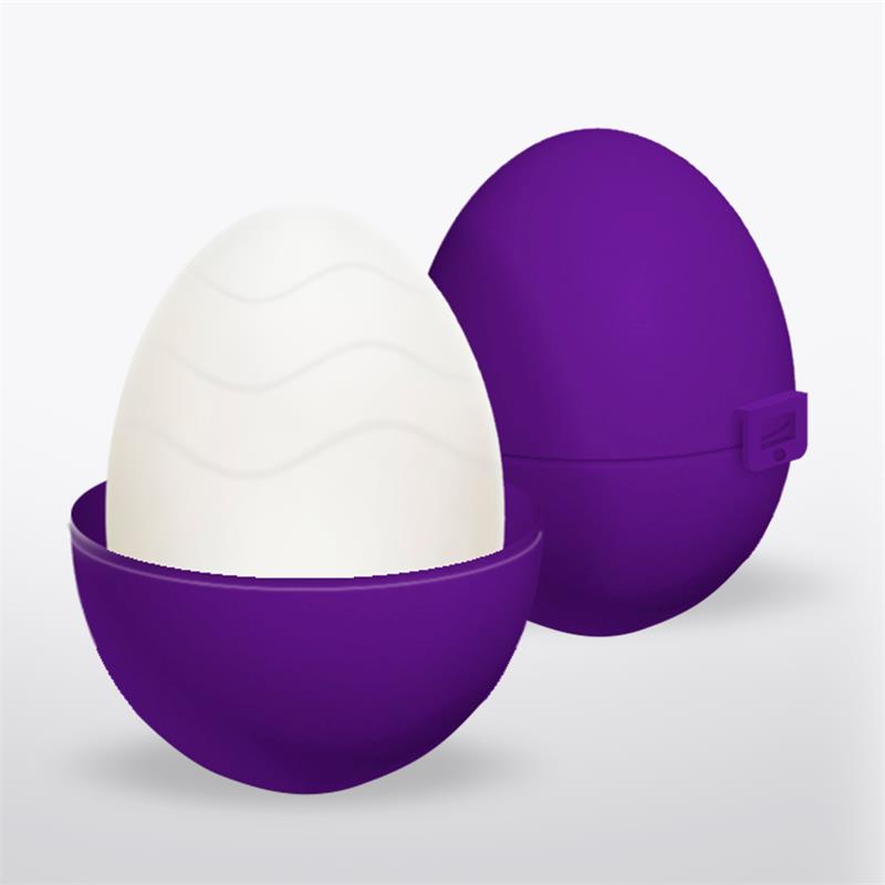 Spidey Masturbator Egg Elastic Silicone Purple