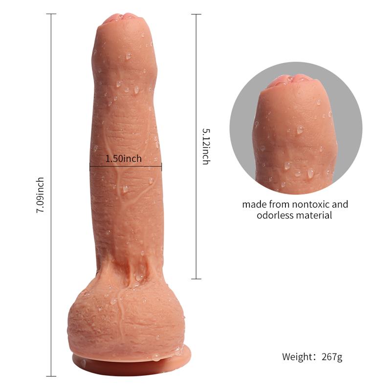 Dual Layer Silicone Dildo Azazel 18 cm