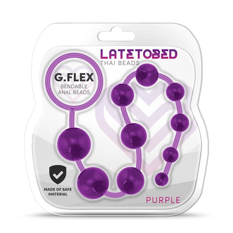 GFlex Bendable Thai Anal Beads Purple