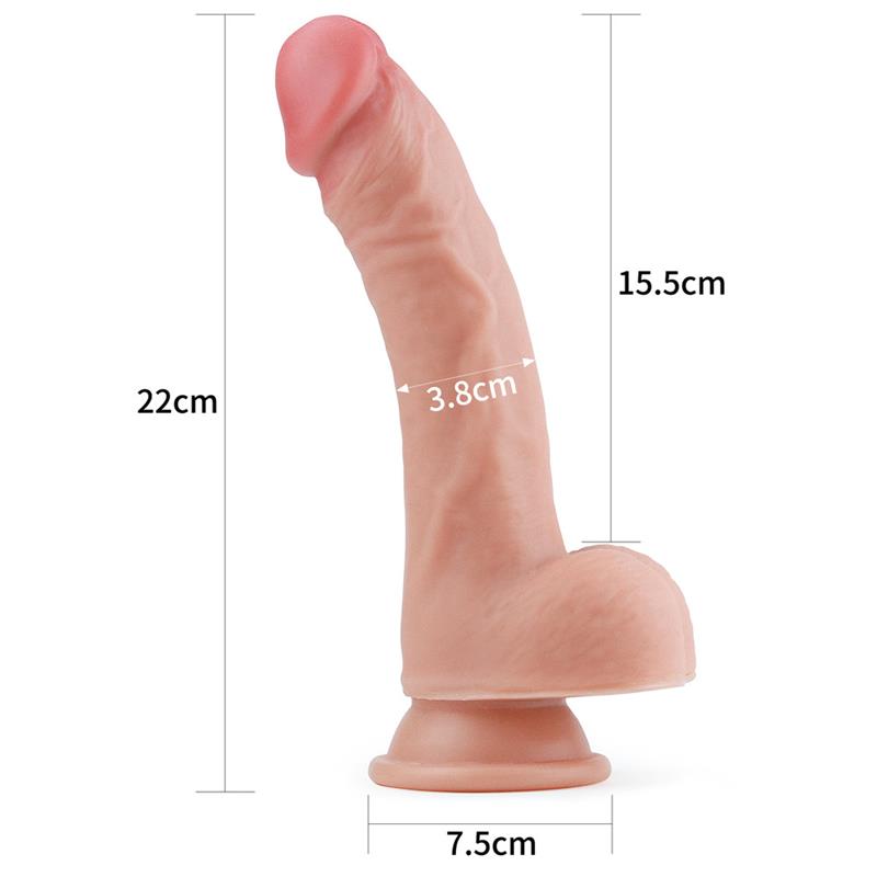 Dildo Nature 8 Liquid Silicone Flesh