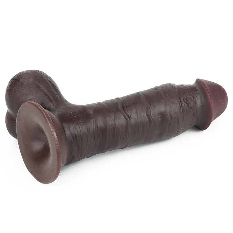 Dildo Sliding Whole Testicle 78 Black