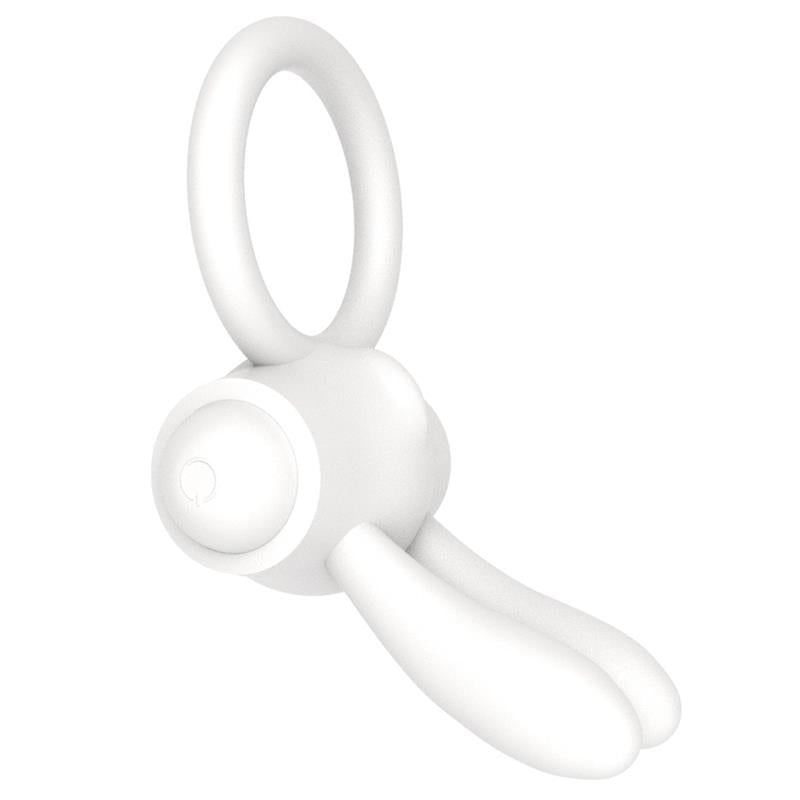 Vibrating Cockring Power Clit White