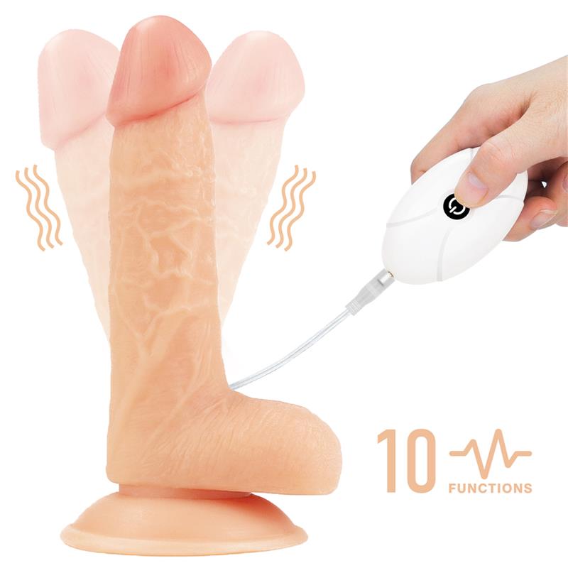 Strap on with Vibrating Dildo and Remote Control 70