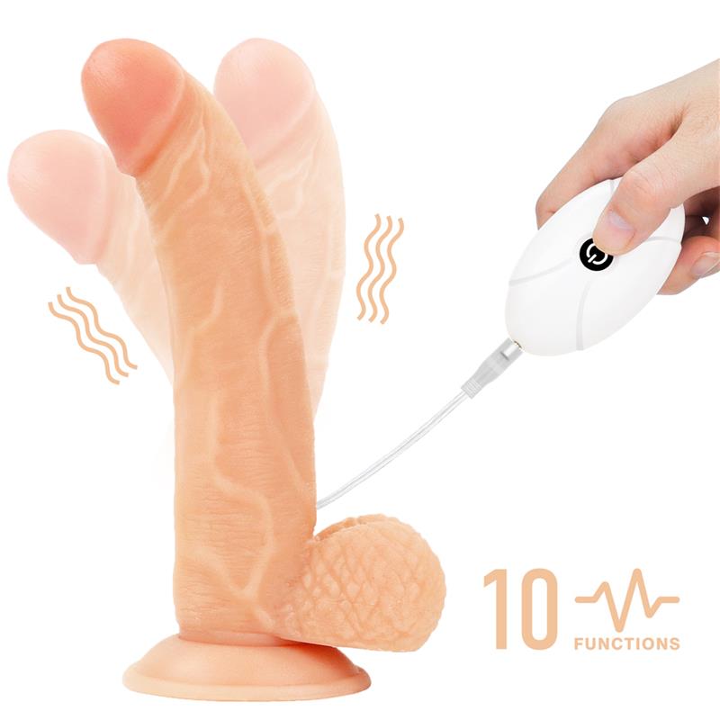 Strap on with Vibrating Dildo and Remote Control 85