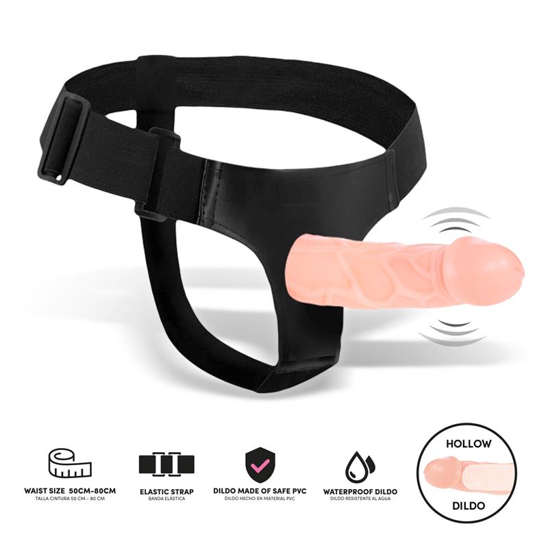 Atoor Detachable Strap On with Hollow Dildo Vibration and Remote Control