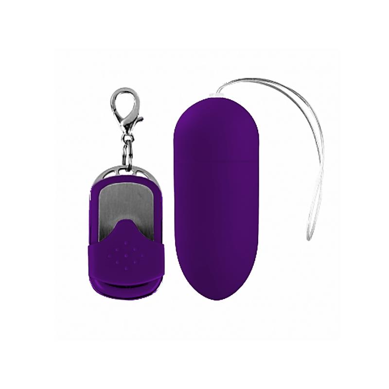 Vibrating Egg with Remote Control Dark Purple