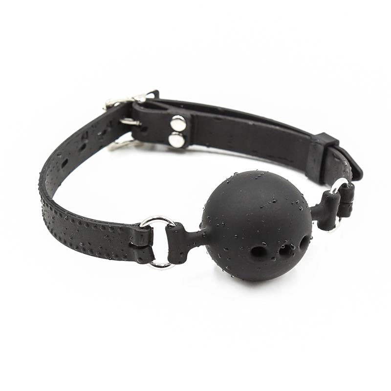 Silicone Breathable Ball Gags 45 cm Size M Black