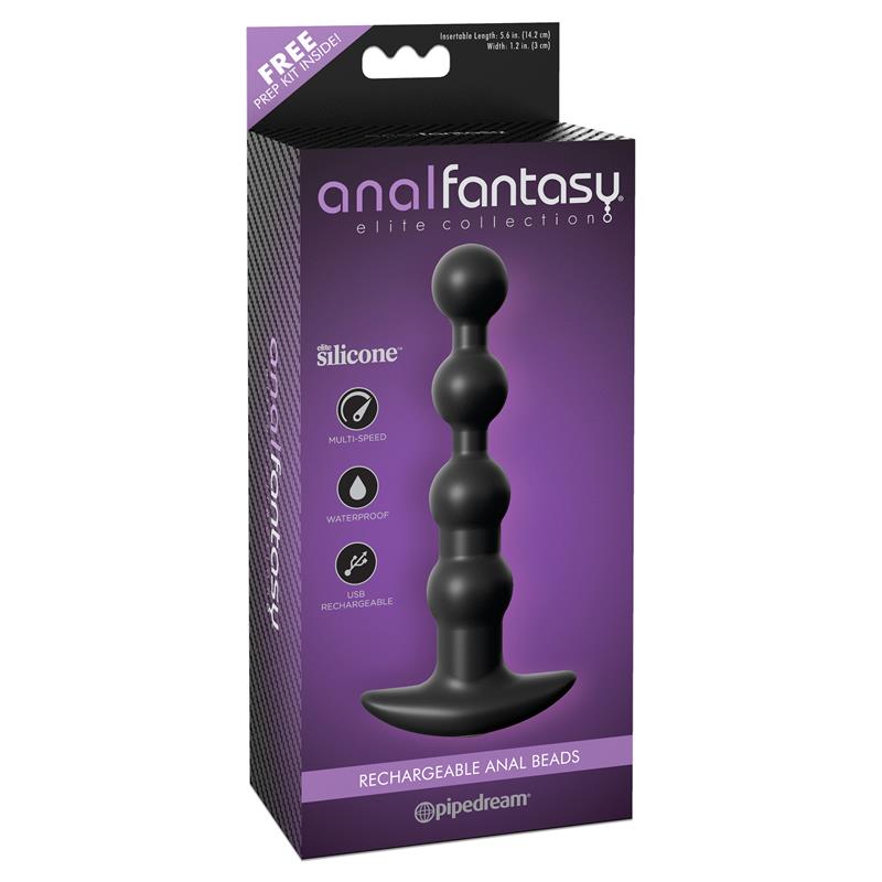 Rechargeable Anal Beads Black