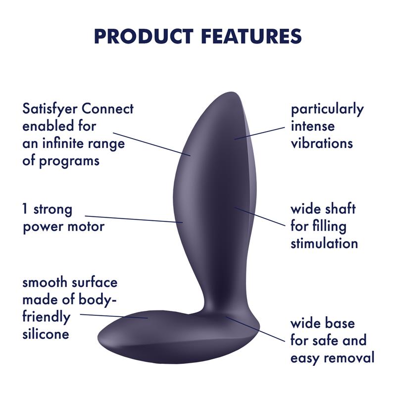 Vibrating Anal Plug APP Satisfyer Connect Power Plug