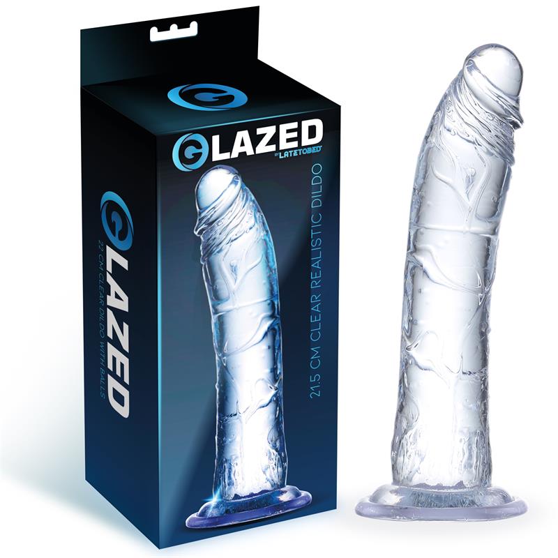 Realistic Dildo Crystal Material 215 cm