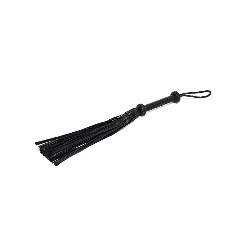 Braided Flogger Leather Black