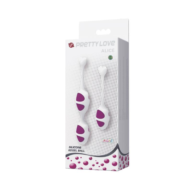 Pretty Love Oval Shaped Kegel Balls Purple