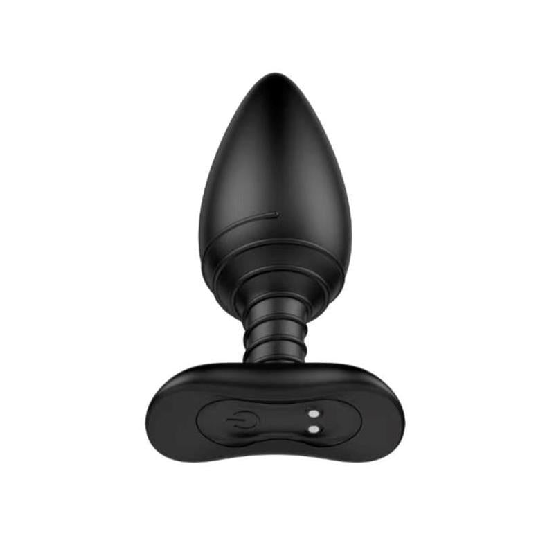 Asher Butt Plug with Remote Control Magnetic USB Black