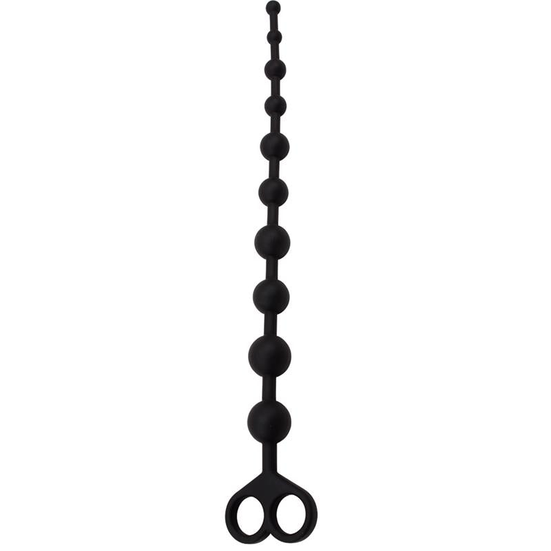 Boyfriend Beads 308 x 24 cm Silicone Black