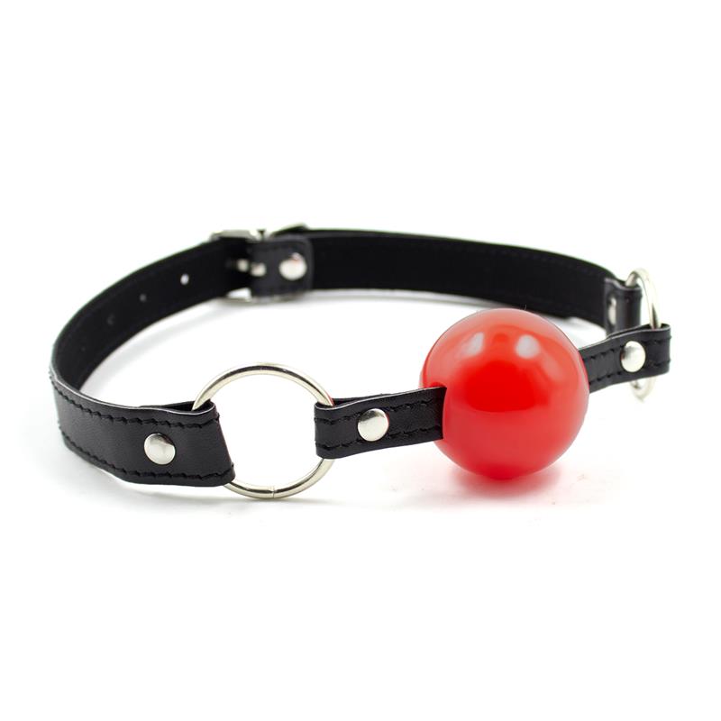 Ball Gag Black Red