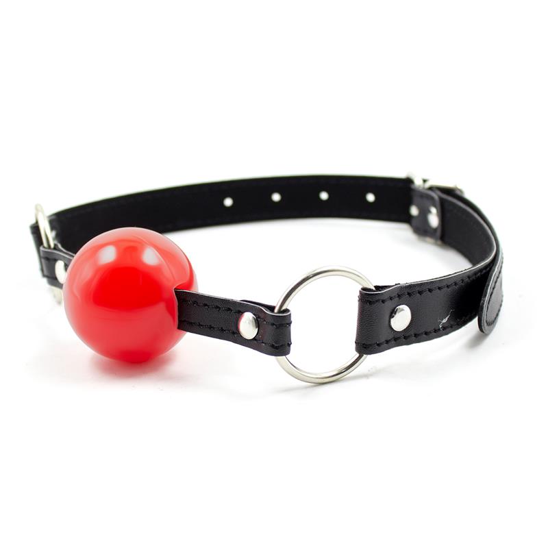 Ball Gag Black Red